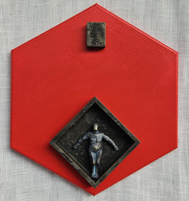 mixed media artwork by Yelitza Diaz titled Hexagonal Essence I