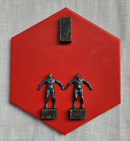 mixed media artwork by Yelitza Diaz titled Hexagonal Essence III