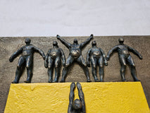 Original art for sale at UGallery.com | Serie Yellow: Climber by Yelitza Diaz | $1,700 | mixed media artwork | 19' h x 18' w | thumbnail 4