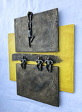 Original art for sale at UGallery.com | Serie Yellow: The Line by Yelitza Diaz | $1,700 | mixed media artwork | 22' h x 18' w | thumbnail 2