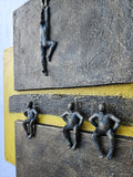 Original art for sale at UGallery.com | Serie Yellow: The Line by Yelitza Diaz | $1,700 | mixed media artwork | 22' h x 18' w | thumbnail 4