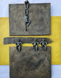 Original art for sale at UGallery.com | Serie Yellow: The Line by Yelitza Diaz | $1,700 | mixed media artwork | 22' h x 18' w | thumbnail 1