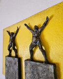 Original art for sale at UGallery.com | Serie Yellow: The Winners by Yelitza Diaz | $625 | mixed media artwork | 14' h x 14' w | thumbnail 4