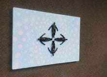 Original art for sale at UGallery.com | Universe-4 by Yelitza Diaz | $2,000 | mixed media artwork | 24' h x 35' w | thumbnail 2