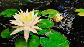 Original art for sale at UGallery.com | Yesterday and Today by Onelio Marrero | $625 | oil painting | 9' h x 16' w | thumbnail 1