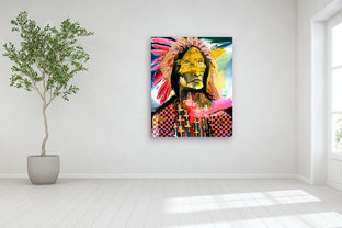 Hopeful Modern Chief by Scott Dykema |  In Room View of Artwork 