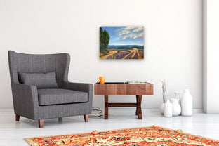 Lavender Farm, Provence by Elizabeth Garat |  In Room View of Artwork 