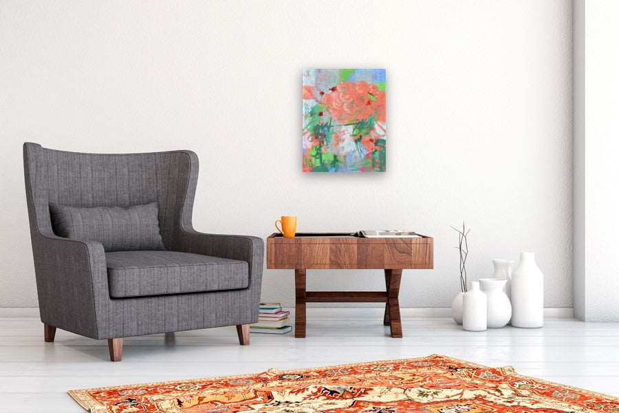 Coral Unique by Natalie George |  In Room View of Artwork 
