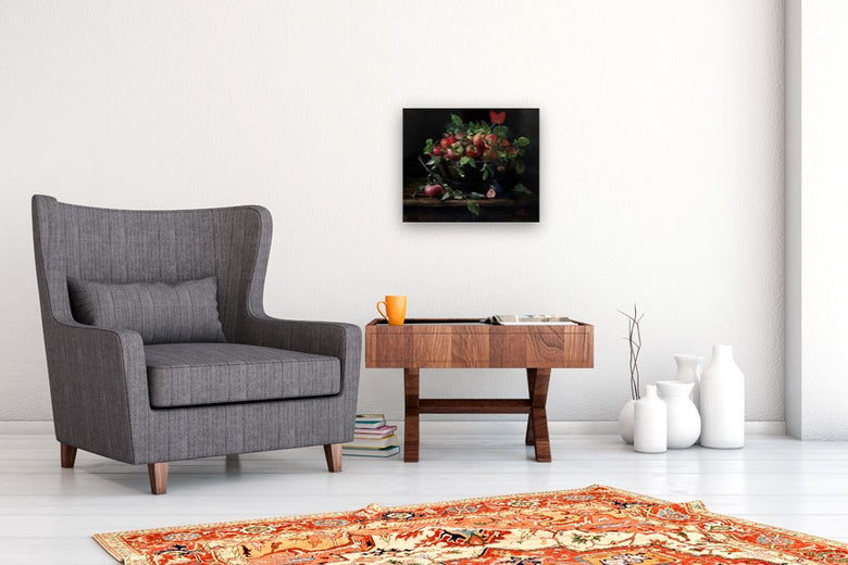 Apples and Figs by Mara Light |  In Room View of Artwork 