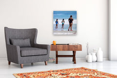 Original art for sale at UGallery.com | Day at the Beach by Carey Parks | $800 | acrylic painting | 24' h x 24' w | thumbnail 5