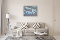 Original art for sale at UGallery.com | Band by Jaime Ellsworth | $4,175 | mixed media artwork | 30' h x 40' w | thumbnail 5