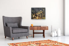 Original art for sale at UGallery.com | Amber by Michael Wedge | $800 | mixed media artwork | 20' h x 24' w | thumbnail 5