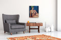 Original art for sale at UGallery.com | Kimri by Guillermo Martí Ceballos | $950 | acrylic painting | 23' h x 18' w | thumbnail 5