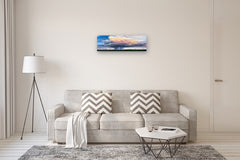 Original art for sale at UGallery.com | Sunset Monsoon by Candice Eisenfeld | $1,500 | acrylic painting | 12' h x 36' w | thumbnail 5