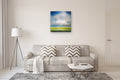Original art for sale at UGallery.com | Marsh Cloudscape by Nancy Hughes Miller | $960 | oil painting | 30' h x 30' w | thumbnail 5