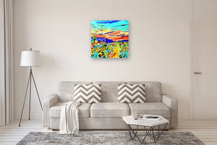 acrylic painting by Kip Decker titled Late Afternoon Colors