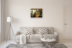 Original art for sale at UGallery.com | Hunting for Treasures by Onelio Marrero | $1,350 | oil painting | 22' h x 28' w | thumbnail 5