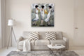 Original art for sale at UGallery.com | Evening Chatter by Mary Pratt | $3,500 | oil painting | 48' h x 48' w | thumbnail 5