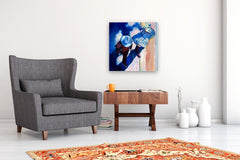 Original art for sale at UGallery.com | Hats and Shadows in Santa Fe by Warren Keating | $3,150 | oil painting | 24' h x 24' w | thumbnail 5