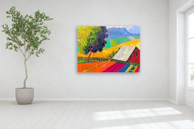A Small Farm by James Hartman |  In Room View of Artwork 