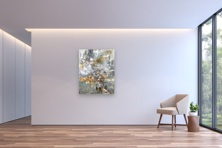 Urban Grey by DL Watson |  In Room View of Artwork 