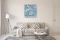 Original art for sale at UGallery.com | Lily Pad Pond by Mary Pratt | $1,900 | oil painting | 36' h x 36' w | thumbnail 5