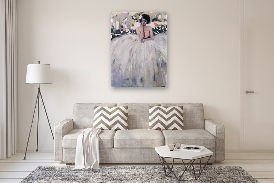 Seated In Perpetual Motion by Mary Pratt |  In Room View of Artwork 