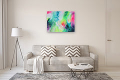 Original art for sale at UGallery.com | Glizzeebobaps by Courtney Jacobs | $2,025 | acrylic painting | 30' h x 40' w | thumbnail 5