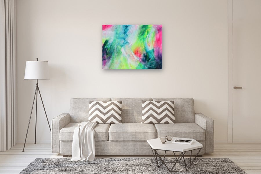 Glizzeebobaps by Courtney Jacobs |  In Room View of Artwork 