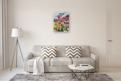 Original art for sale at UGallery.com | Garden Visit by Mary Pratt | $1,575 | oil painting | 28' h x 22' w | thumbnail 5