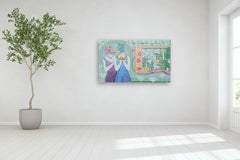 Original art for sale at UGallery.com | Prosperity by Arvind Kumar Dubey | $7,100 | acrylic painting | 36' h x 60' w | thumbnail 5