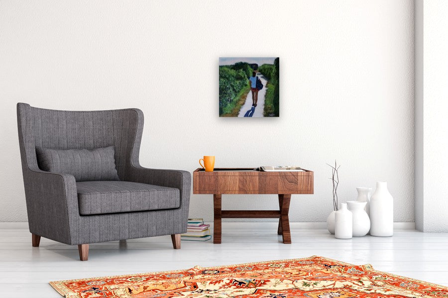 Walking in Nature by Carey Parks |  In Room View of Artwork 