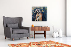 Original art for sale at UGallery.com | The Unfolding Silence by Diana Elena Chelaru | $950 | acrylic painting | 24' h x 24' w | thumbnail 5