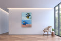 Original art for sale at UGallery.com | Bellhop Walking And Lady Shopping In Paris by Warren Keating | $6,575 | oil painting | 72' h x 48' w | thumbnail 5