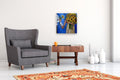 Original art for sale at UGallery.com | Sunflower Commission by Judy Mackey | $900 | oil painting | 20' h x 20' w | thumbnail 5