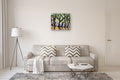 Original art for sale at UGallery.com | Saratoga Trees by James Hartman | $1,100 | encaustic artwork | 24' h x 28' w | thumbnail 5