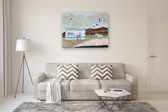 Original art for sale at UGallery.com | Journey Somewhere by Alana Clumeck | $2,600 | acrylic painting | 36' h x 48' w | thumbnail 5