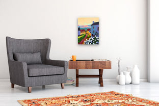 Seaside Village by Laura (Yi Zhen) Chen |  In Room View of Artwork 