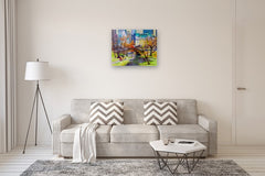 Original art for sale at UGallery.com | Fall in New York, Central Park by Suren Nersisyan | $1,600 | oil painting | 24' h x 30' w | thumbnail 5