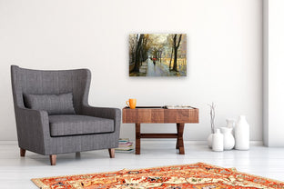 Central Park East Rain by Onelio Marrero |  In Room View of Artwork 