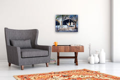 Original art for sale at UGallery.com | Waiting by Maurice Dionne | $800 | watercolor painting | 17.5' h x 22' w | thumbnail 5