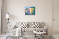 Original art for sale at UGallery.com | Water Track by Benjamin Xu | $1,375 | oil painting | 24' h x 30' w | thumbnail 5