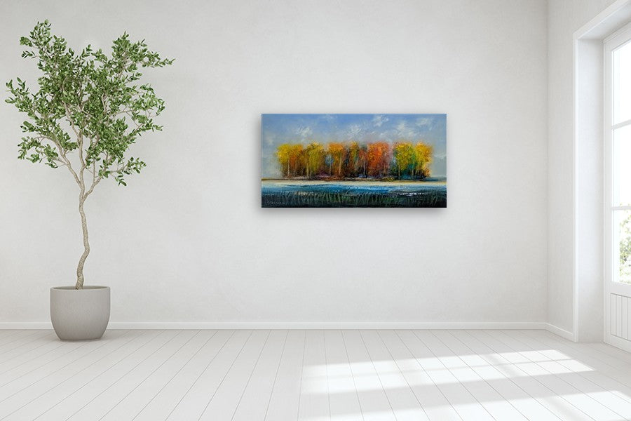 Tranquil Day by George Peebles |  In Room View of Artwork 