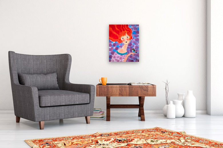 Spring Wind. Blue Jay. by Yelena Sidorova |  In Room View of Artwork 