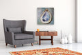 Original art for sale at UGallery.com | Gulf Oyster Shell by Kristine Kainer | $1,325 | oil painting | 24' h x 24' w | thumbnail 5
