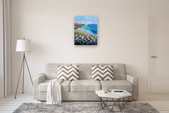 Original art for sale at UGallery.com | Coastal Dance by Lisa Elley | $875 | oil painting | 30' h x 24' w | thumbnail 5