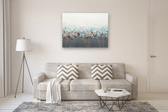 Original art for sale at UGallery.com | Sprinkled Landscape by Lisa Carney | $2,550 | acrylic painting | 36' h x 48' w | thumbnail 5