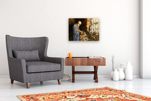 The Woodcarver by Onelio Marrero |  In Room View of Artwork 