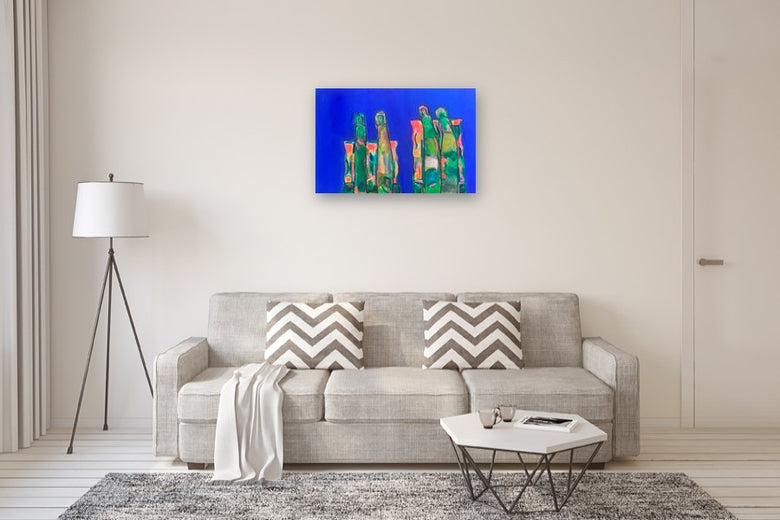 Against the Wall by Robin Okun |  In Room View of Artwork 