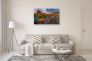 Winter Storm Over Red Rock by Crystal DiPietro |  In Room View of Artwork 